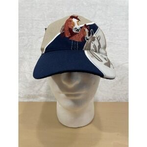 HAINA Horse Embroidered Adjustable Baseball Cap Tan NWT